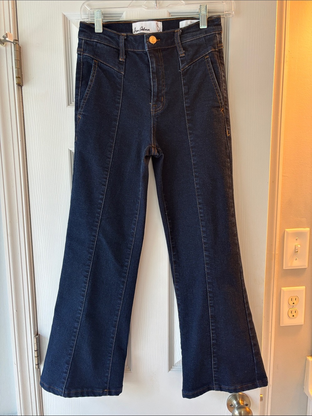 Sam Edelman Dark Indigo Wide Leg Jeans